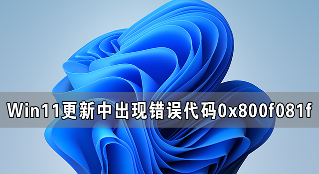 Windows 11更新中出現(xiàn)錯(cuò)誤代碼0x800f081f