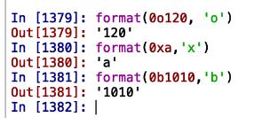python 實現(xiàn)format進(jìn)制轉(zhuǎn)換與刪除進(jìn)制前綴