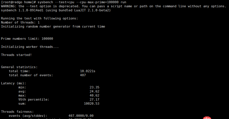 mysql - sysbench cpu測試的結果看不懂，求解