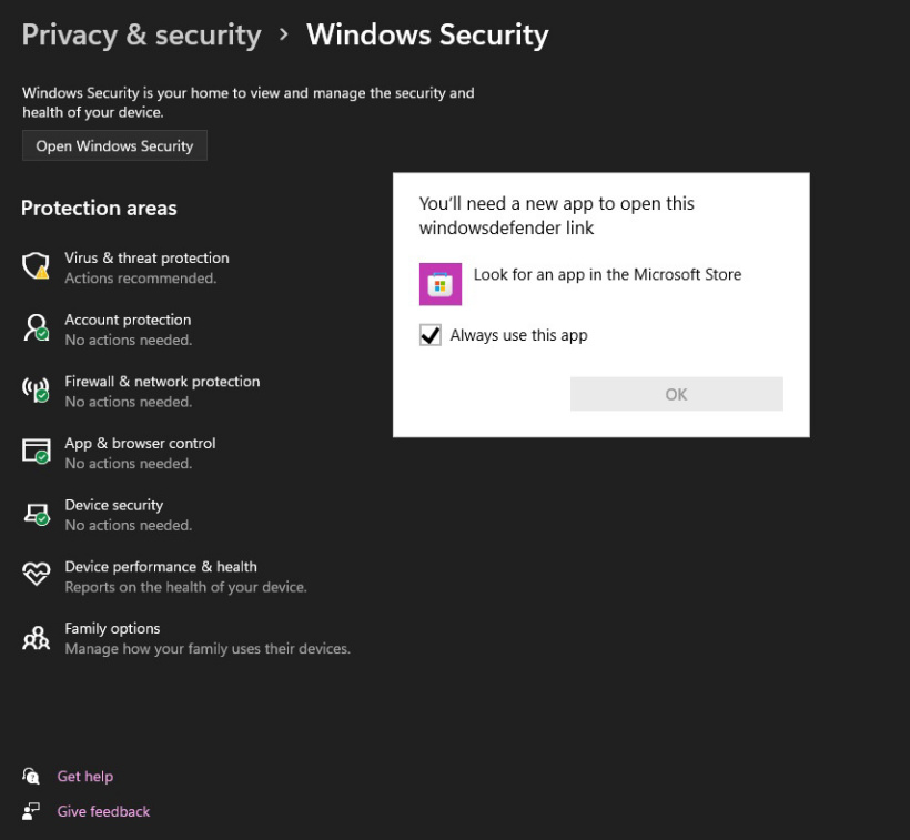 Win11系統(tǒng)安全中心部分功能打不開怎么辦?