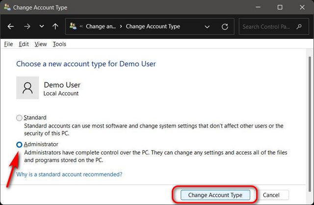 如何在Windows11專業版中更改管理員？