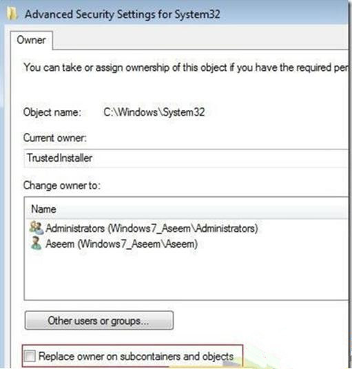 Windows7旗艦版系統怎樣刪除“信任安裝”的文件？