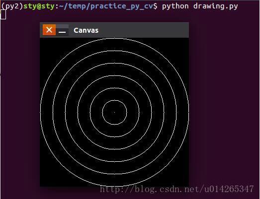 python進行OpenCV實戰之畫圖（直線、矩形、圓形）