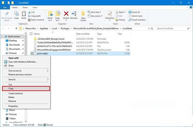 Win10系統如何創建粘滯便箋備份？