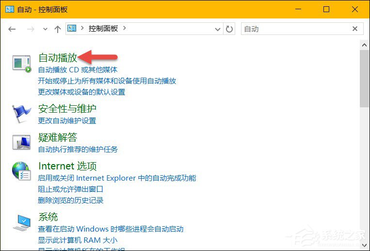 Win10系統(tǒng)中除了關(guān)閉自動(dòng)播放以外還能設(shè)置哪些默認(rèn)行為？