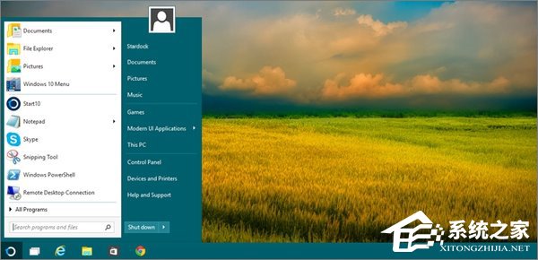Win10將開(kāi)始菜單改成Win7樣式的操作方法