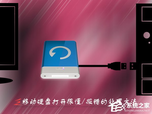 Win7移動硬盤打開很慢怎么辦？打開移動硬盤就報錯的處理方法