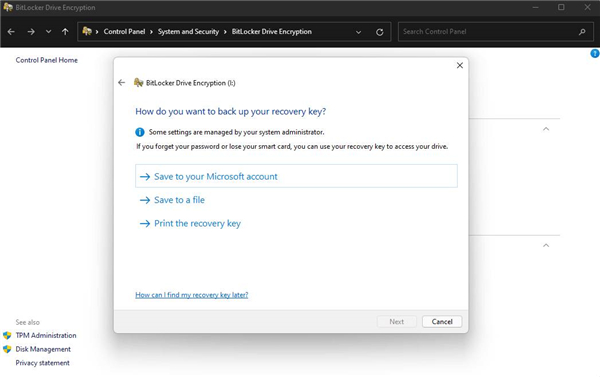 Win11如何快速加密硬盤？教你Win11上快速加密硬盤的方法