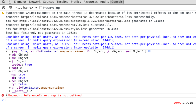 angular.js - angularjs中添加高德地圖API，地圖顯示不正常，控制臺(tái)報(bào)錯(cuò)，何解？