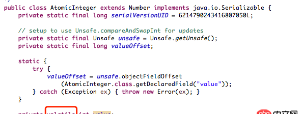 java - AtomicInteger等原子類，是不是不用volatile修飾，自帶volatile屬性？