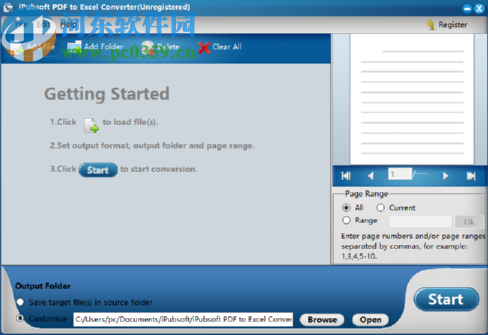 iPubsoft PDF to Excel Converter將PDF轉(zhuǎn)換成Excel文件的方法