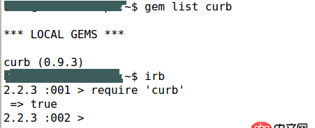 ruby - curb已安裝，但一直無(wú)法加載。
