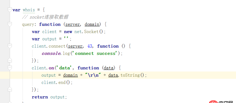 node.js - node socket出錯，這是什么原因？另外我想設(shè)置連接超時，怎么寫呢？