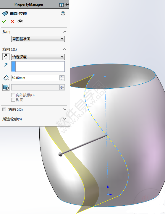SolidWorks畫(huà)一個(gè)藝術(shù)瓶架
