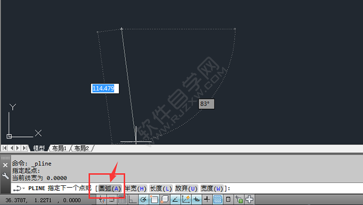 在CAD中怎么用多段線畫(huà)圓