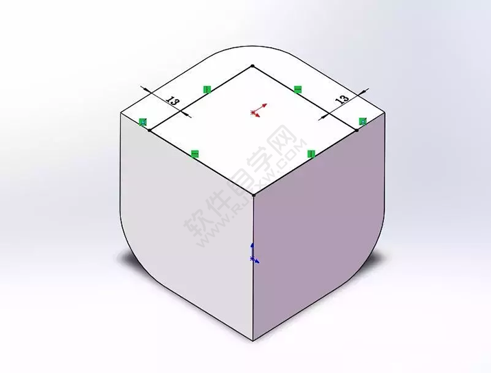 SolidWorks建模3D13-H01拉伸、圓角、倒角、基準軸、鏡像
