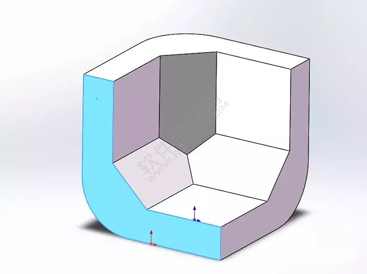SolidWorks建模3D13-H01拉伸、圓角、倒角、基準軸、鏡像