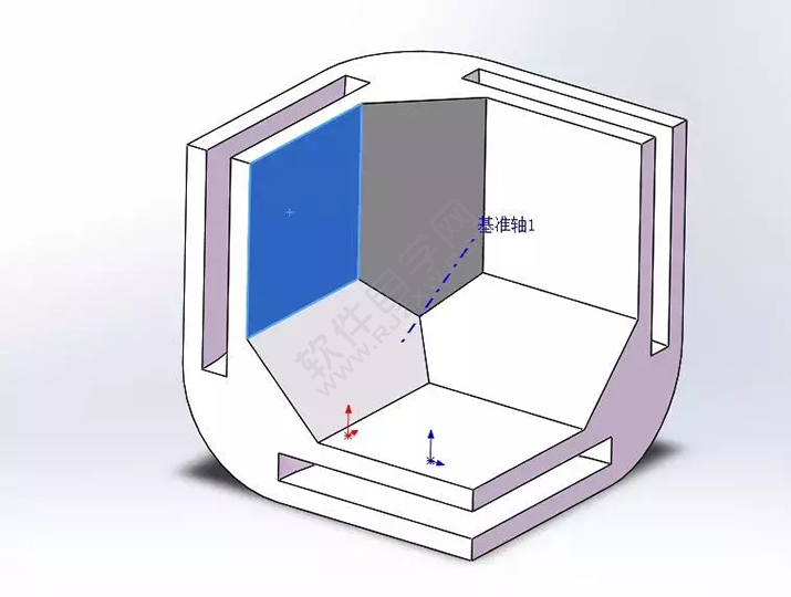 SolidWorks建模3D13-H01拉伸、圓角、倒角、基準軸、鏡像