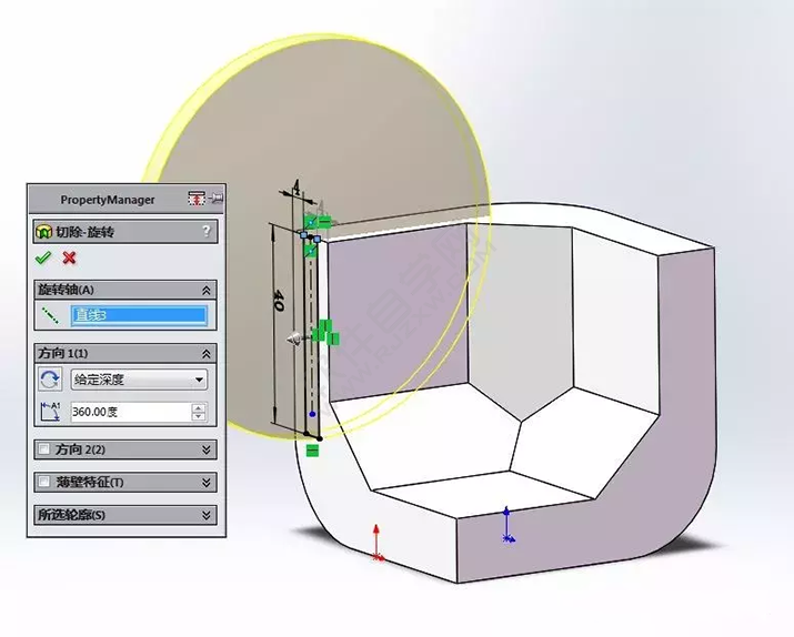 SolidWorks建模3D13-H01拉伸、圓角、倒角、基準軸、鏡像