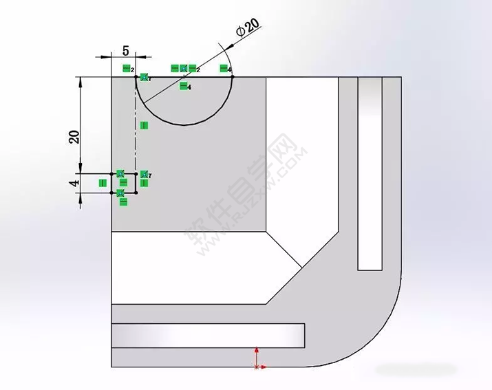 SolidWorks建模3D13-H01拉伸、圓角、倒角、基準軸、鏡像