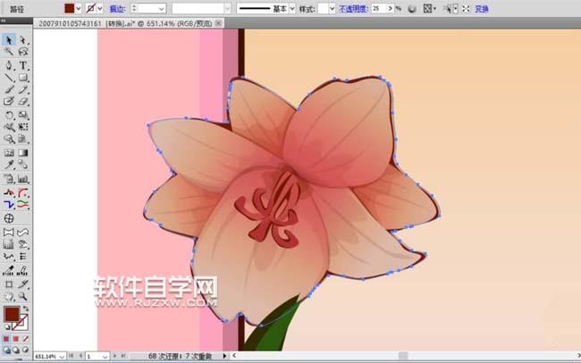 ai怎么設計花框素材