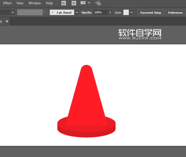 ai怎么畫(huà)交通錐