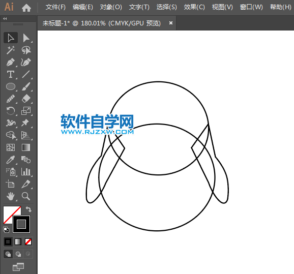 ai如何畫(huà)QQ企鵝圖標(biāo)