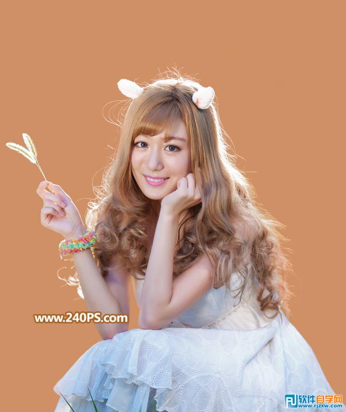 PS多個(gè)通道摳出多發(fā)絲美女人物圖