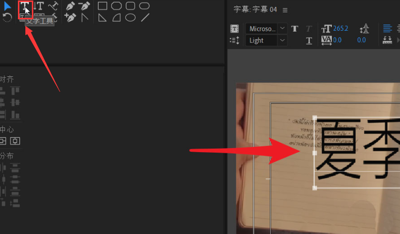 pr文字填充風(fēng)景畫紋理教程分享