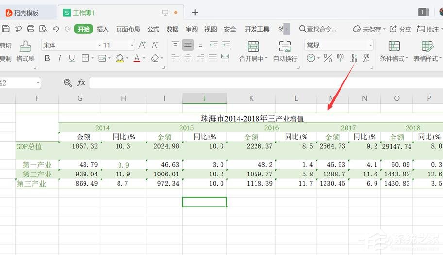 wps表格怎么設置僅套用表格樣式?