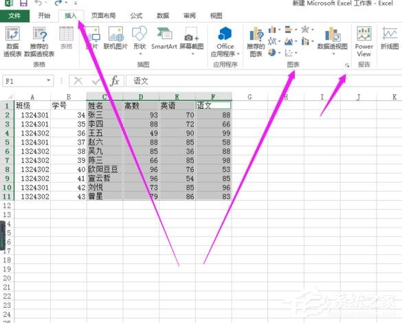 Excel表格怎么制作雷達圖？Excel表格制作帶數據標記雷達圖的方法