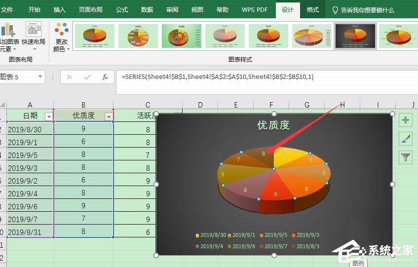 WPS怎么將Excel表格數(shù)據(jù)轉成三維立體餅圖？