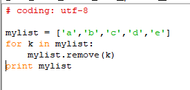 關于python中remove的一些坑小結