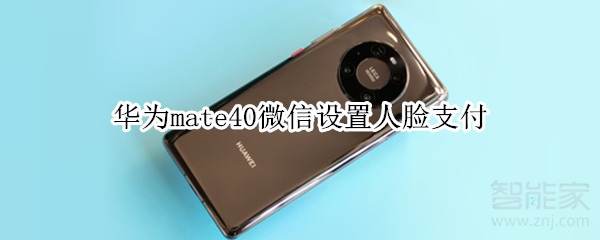 華為mate40微信設(shè)置人臉支付