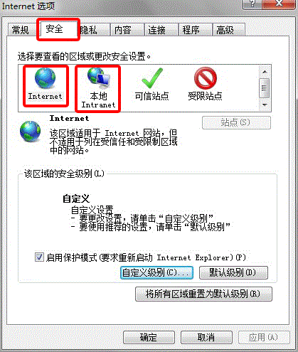 Win7旗艦版系統(tǒng)下怎么設(shè)置IE瀏覽器的安全級(jí)別?