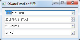 python GUI庫圖形界面開發(fā)之PyQt5日期時間控件QDateTimeEdit詳細(xì)使用方法與實例