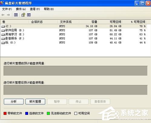 WinXP系統(tǒng)磁盤碎片是什么?整理磁盤碎片的方法