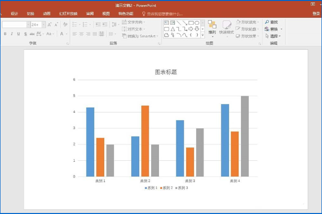 使用ppt如何旋轉(zhuǎn)圖表 具體操作流程