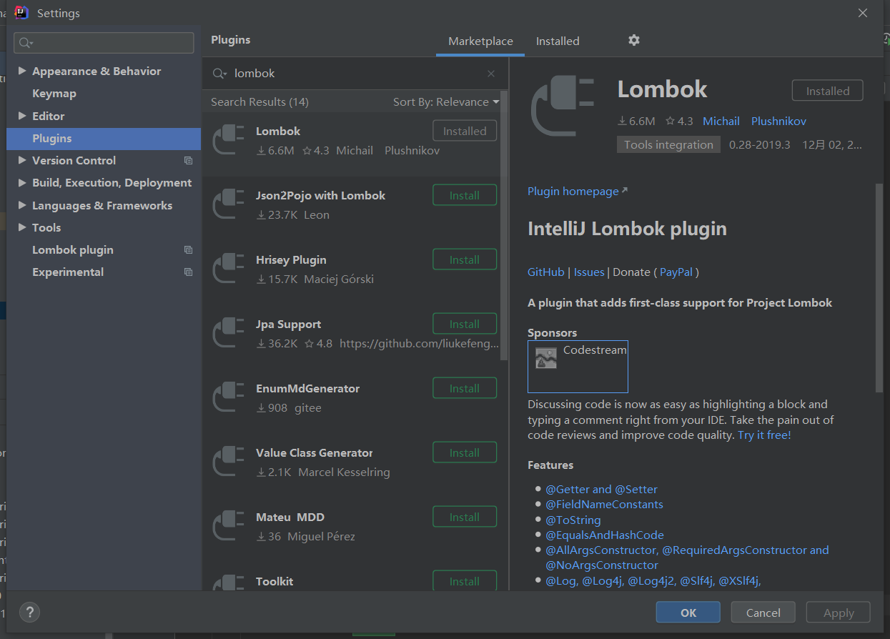 SpringBoot配置lombok與logback過程解析