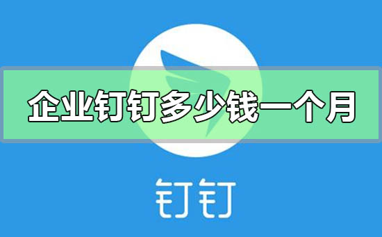 企業(yè)釘釘收費多少錢一個月