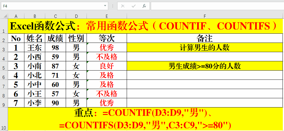 excel函數公式大全