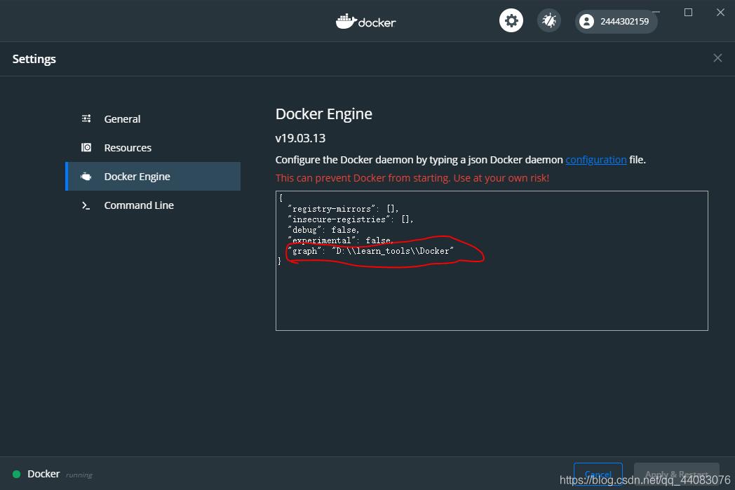 docker 設(shè)置windows存儲(chǔ)路徑的操作