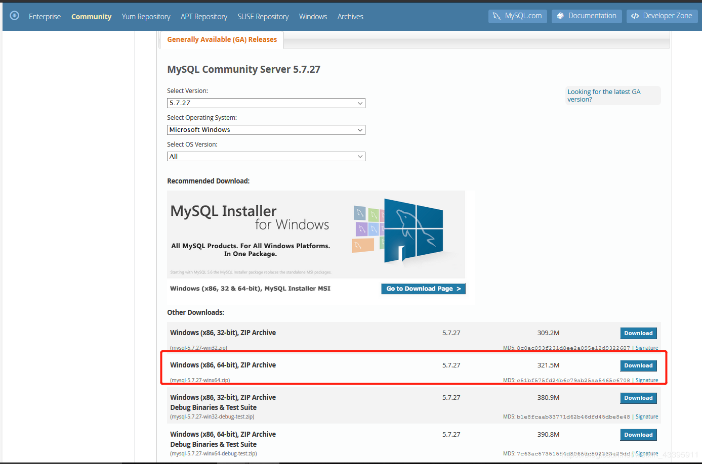 MySQL 5.7.27下載安裝配置的詳細教程