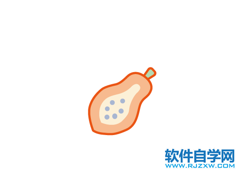 ai怎么畫番木瓜圖標(biāo)