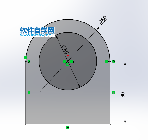 鈑金法蘭零件SolidWorks練習題畫法