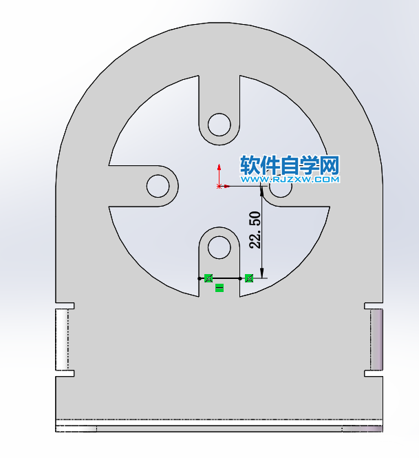 鈑金法蘭零件SolidWorks練習題畫法