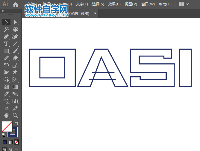 ai怎么設(shè)計(jì)CASIO標(biāo)志矢量圖
