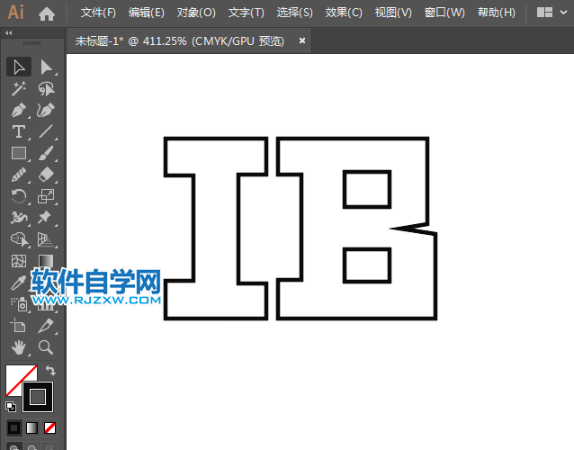 ai怎么設計IBM標志