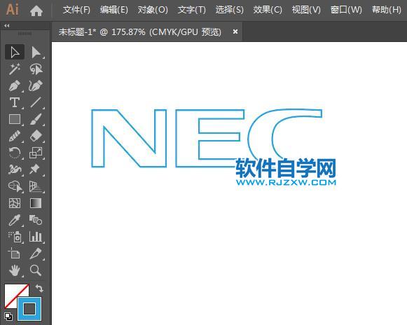ai怎么設(shè)計(jì)NEC標(biāo)志