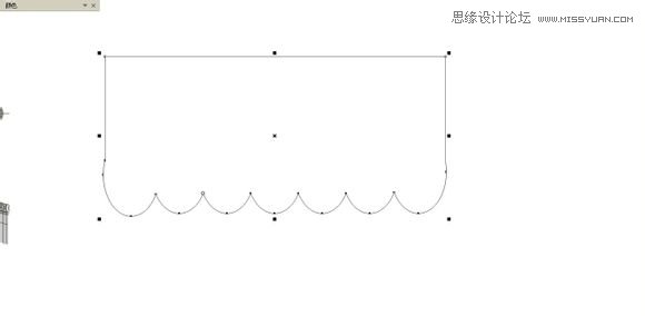 使用CorelDraw調和工具和變形工具畫窗簾